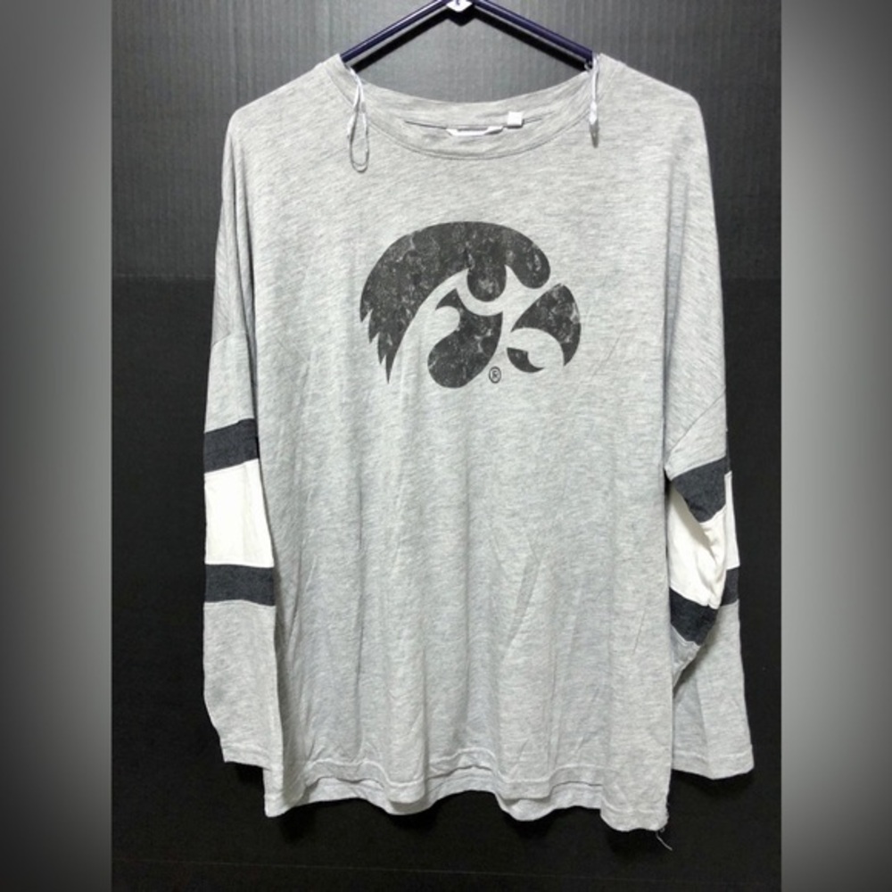 🪽Camp David Iowa Hawkeyes Gray Long Sleeve Shirt